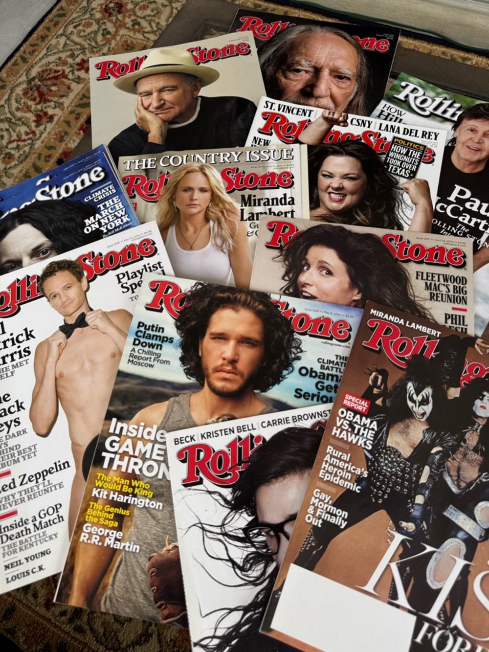 2014 Rolling Stones Magazine Lot Of 13 Pieces Wholesale Bundle Collectors